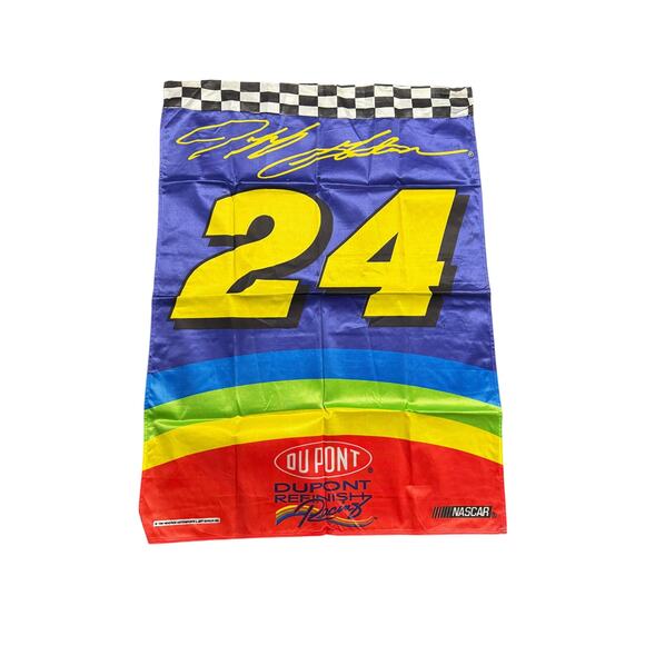 Vintage Jeff Gordon Dupont Hendrick Motorsports Racing 1996 Flag Banner-41x28 - Picture 1 of 10